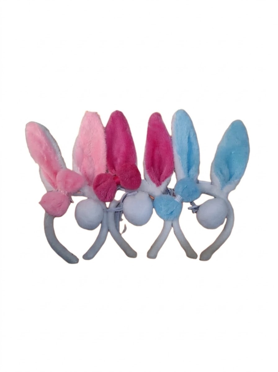 Vinchas de Conejita Peluche con Moño y Colita