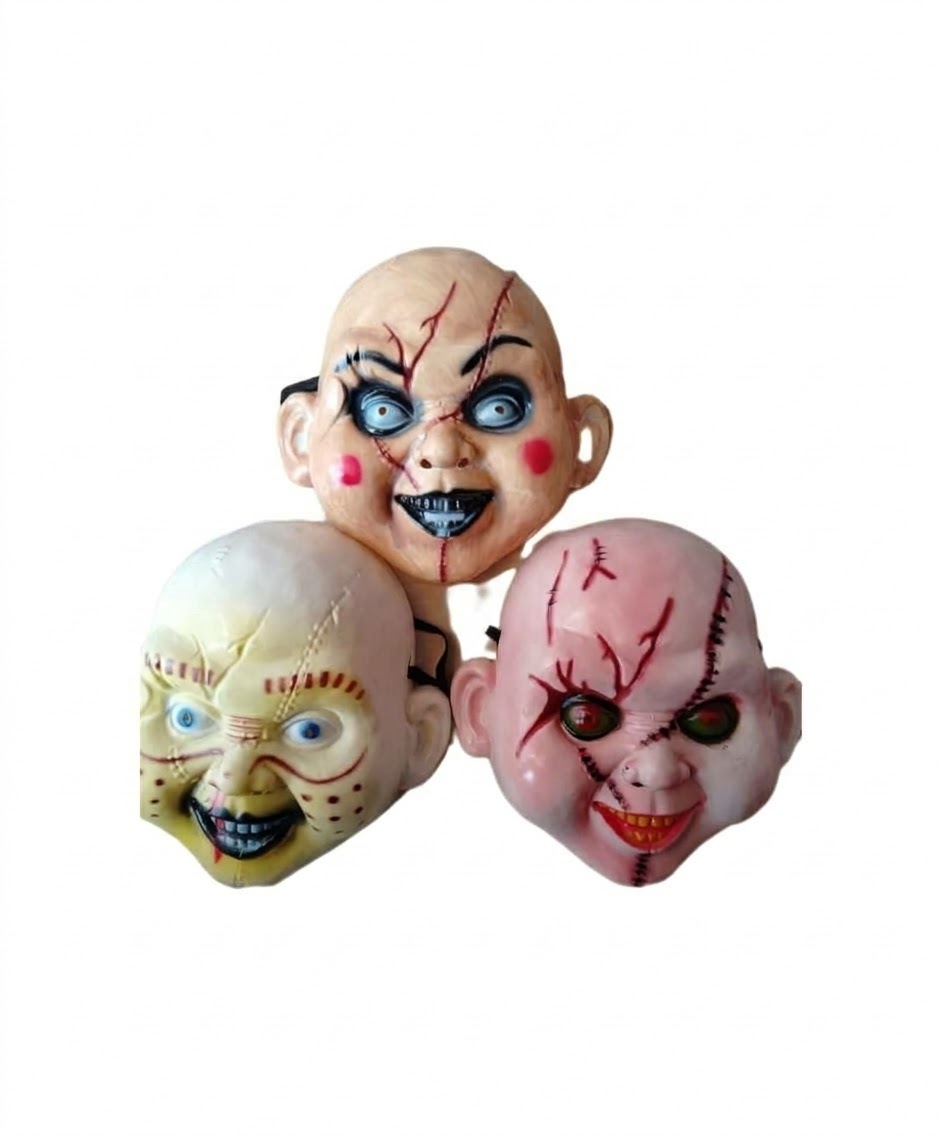Máscaras Bebé Diabólico Chucky con Cicatrices